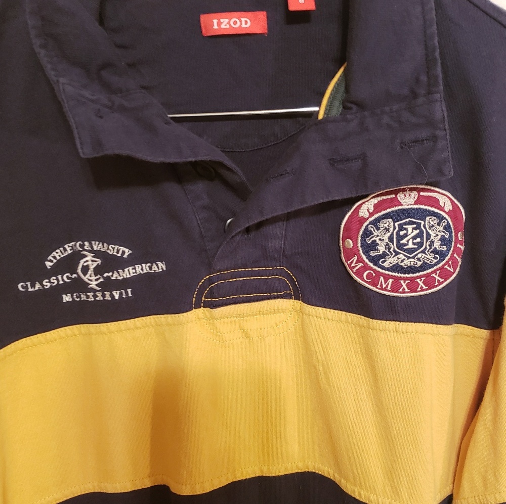 Classic Izod Color Block Button Pullover - image 2